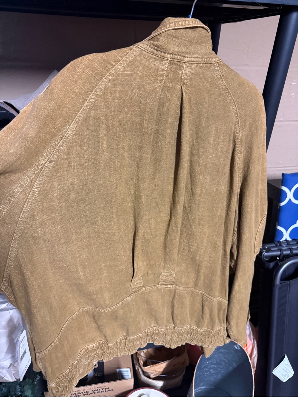 Free People NWT Tan Utility Jacket size X-large - Picture 3 of 7